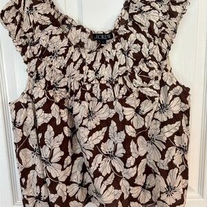 J.Crew Smocked Top - Large - NWT